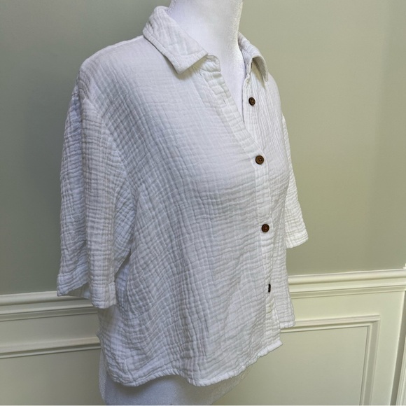 Japna Cotton Cheesecloth Blouse S - Picture 2 of 3